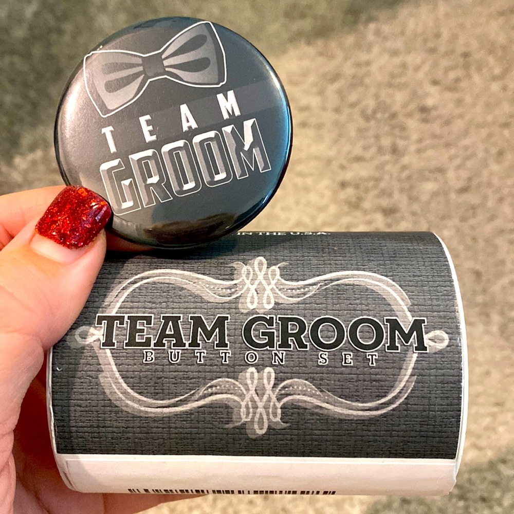 Team Groom Buttons